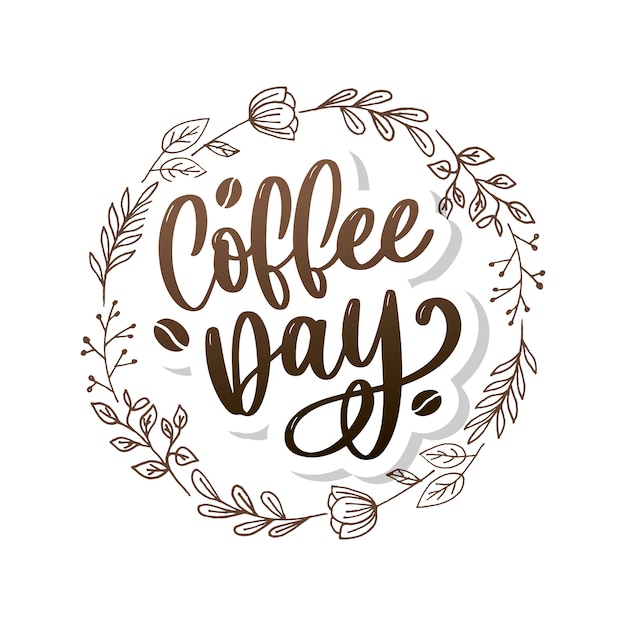 Coffee day schriftzug