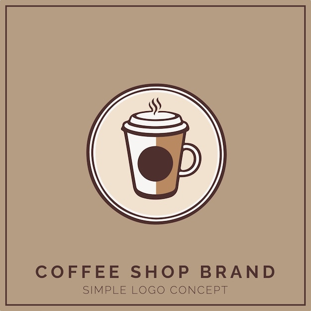 Coffee-Shop-Logo-Konzept für Unternehmen und Branding