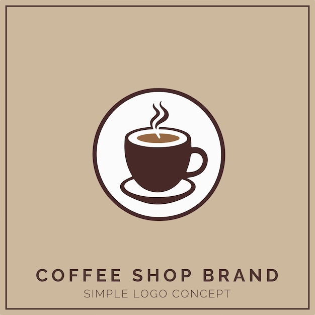 Coffee-Shop-Logo-Konzept für Unternehmen und Branding