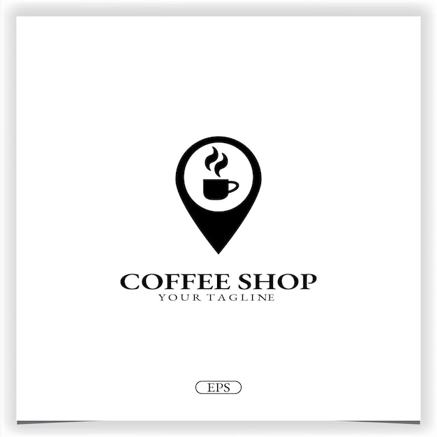 Vektor coffee shop logo premium elegante vorlage vektor eps 10