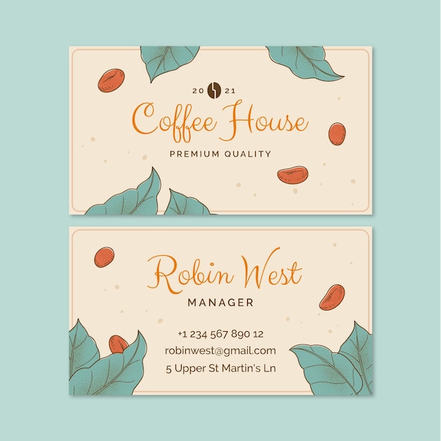 Coffeeshop-Vorlagendesign