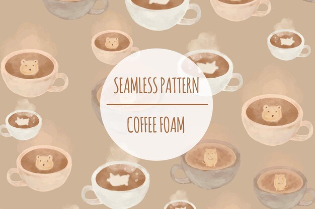 Vektor coffeetaria seamless pattern premium