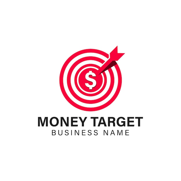 Coin Target Icon Logo Design Element