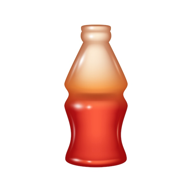 Cola Flasche Jelly Candy-Symbol.