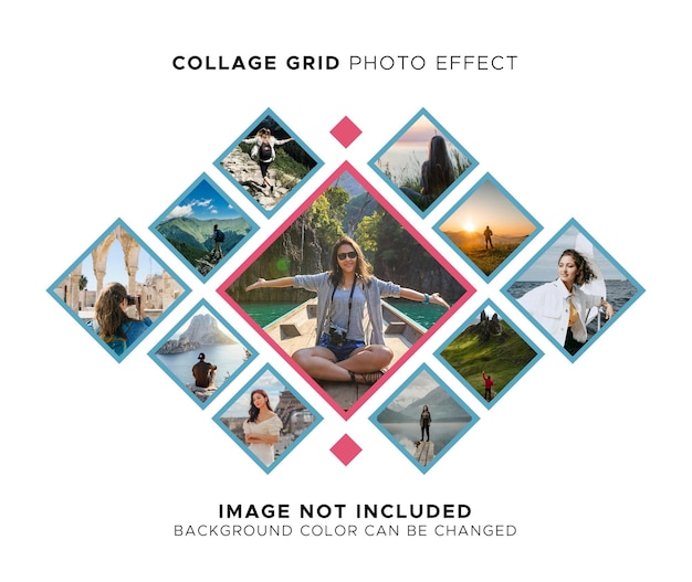 Collage-Gitter-Fotoeffekt