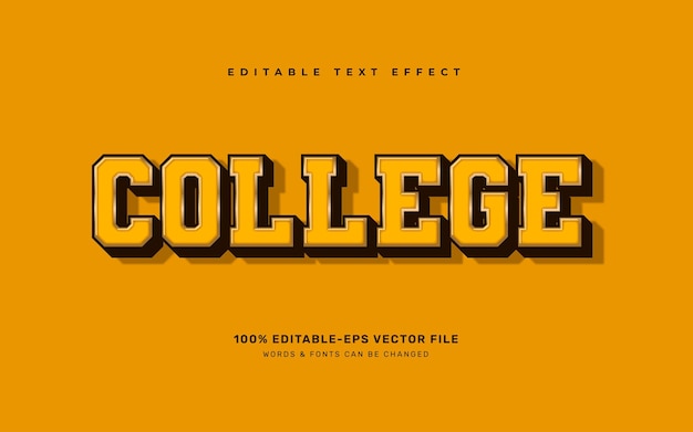 College-vintage-texteffekt