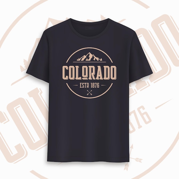 Vektor colorado state grafik-t-shirt-design, typografie, druck. vektor-illustration.