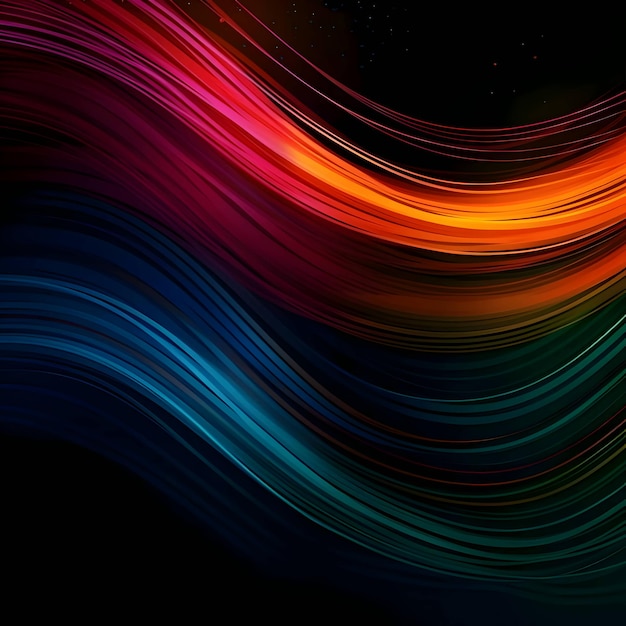Vektor colorful lines waves as abstract background wallpaper