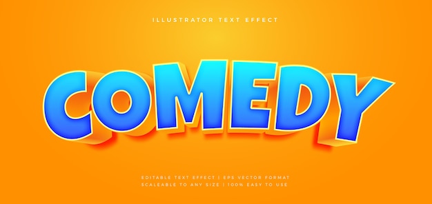 Comedy movie title text style schrift-effekt