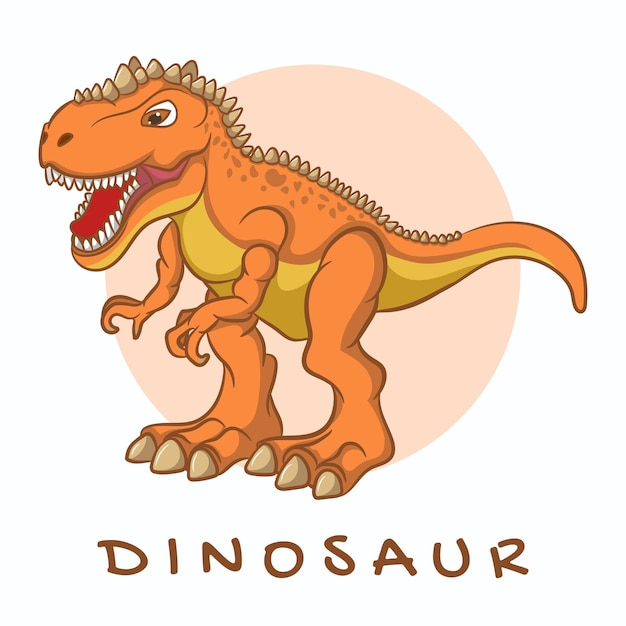 Comic-Dinosaurier-Design Vektor-Illustration