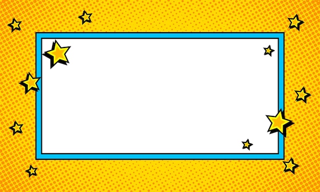 Comic-Frame-Szenen-Hintergrundvorlage