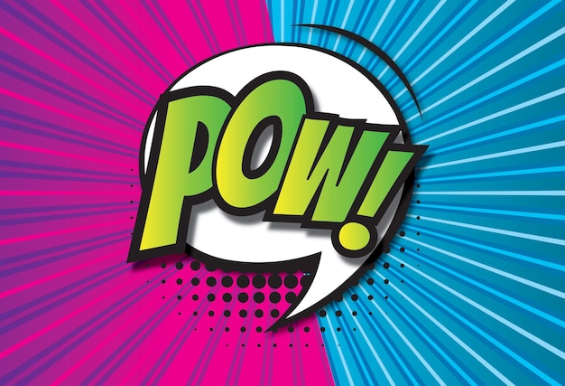 Comic-Hintergrund Pop-Art-Textblase