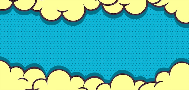 Comic-pop-art-cloud-hintergrund