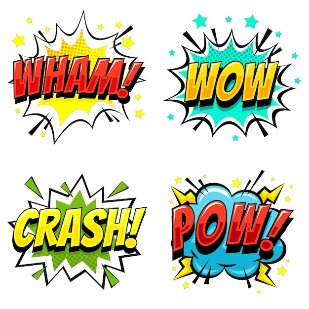 Comic-Sprechblasen-Set