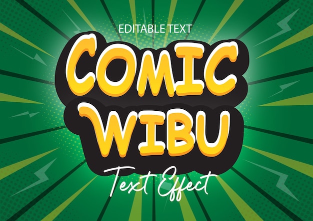 Comic-Texteffekt editierbar