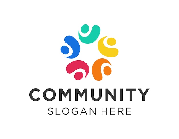Community-Logo-Design, erstellt mit der Anwendung Corel Draw 2018 mit weißem Hintergrund