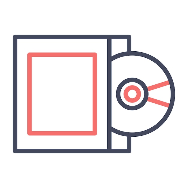 Compact-Disk-Vektor-Illustrationsstil