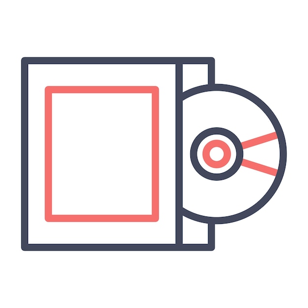 Compact-Disk-Vektor-Illustrationsstil