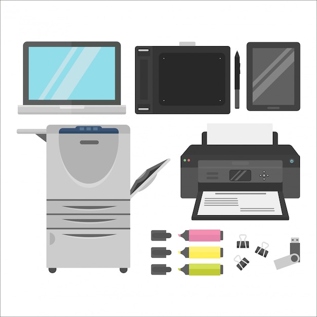 Computer-büroausstattung vektor