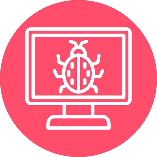 Computer-Bug-Symbol-Stil