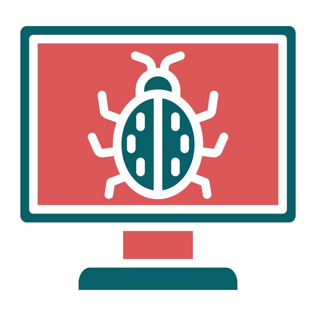 Computer-Bug-Symbol-Stil