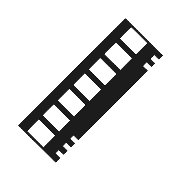 Computer-Hardware-Komponenten Teile und Geräte mit Random-Access-Speicher RAM Vektor-Design