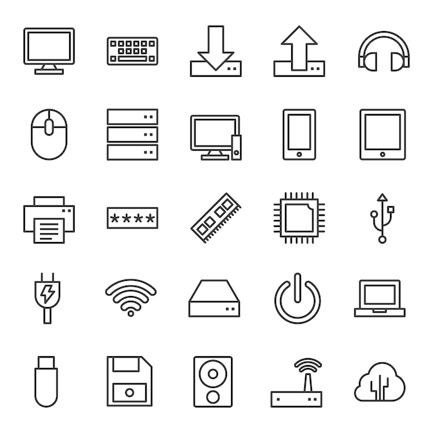 Computer icons gliederung