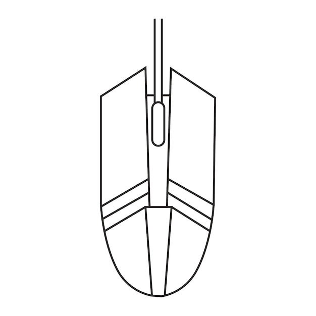 Computer-maus-symbol-vektordesign