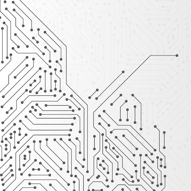 Computer-Schaltplatte Elektronik auf Weiß-Engineering-Technologie