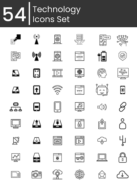 Computer-Web-Technologie Benutzeroberfläche drahtlose Internetverbindung Laptop-Bildschirm-Symbole gesetzt