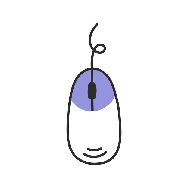 Computermaus-doodle-symbol