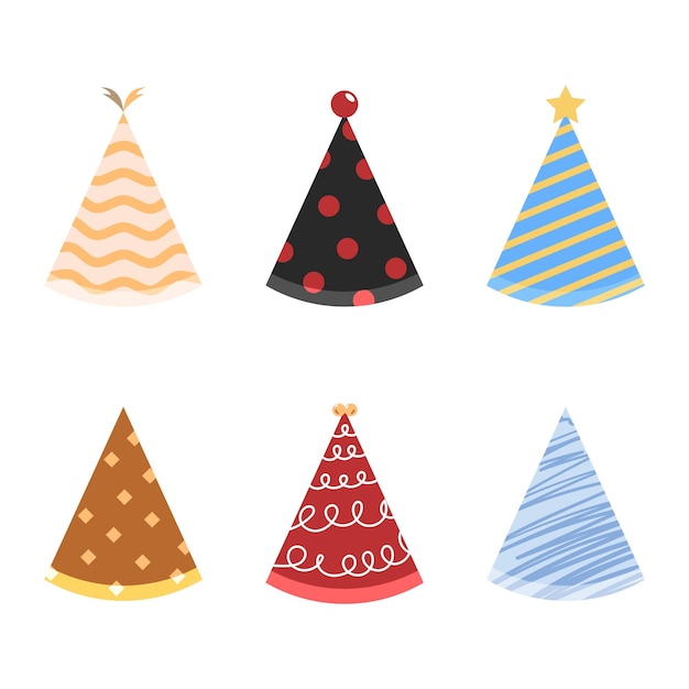 Vektor cone hat cute-vektor-illustration