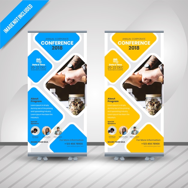 Conference roll up banner