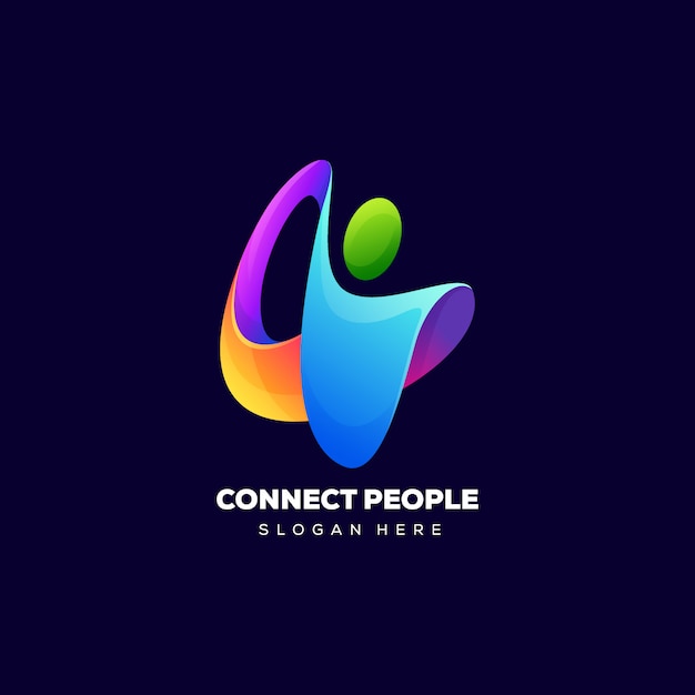 Connect people-farblogo