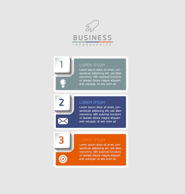 Connecting steps business infografik-vorlage