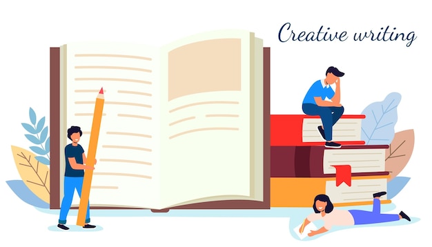 Vektor content kreatives schreiben copywriting und content-marketing-konzept