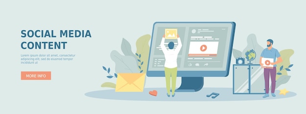 Content-Verwaltung von Social-Media-Websites Marketing Erstellung von qualitativ hochwertigen Inhalten Promotio
