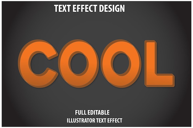 Vektor cool text-effekt-design