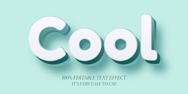 Cooler kühner 3D-Textstileffekt