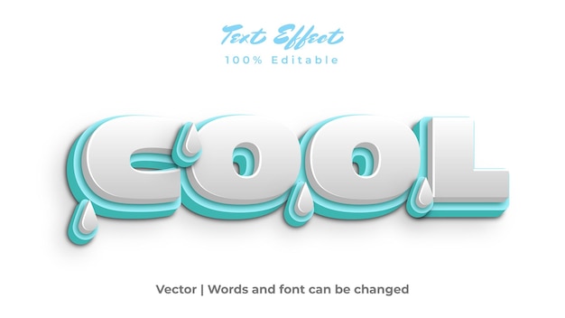 Vektor cooles texteffektdesign für die werbung von werbeplakaten