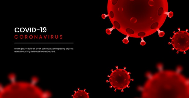 Coronavirus Banner Vorlage Design