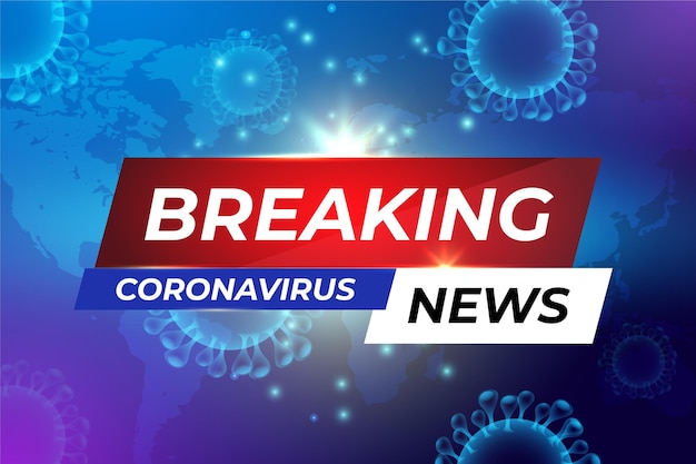 Coronavirus breaking news hintergrund