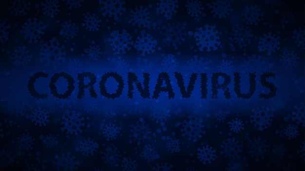 Vektor coronavirus-hintergrund