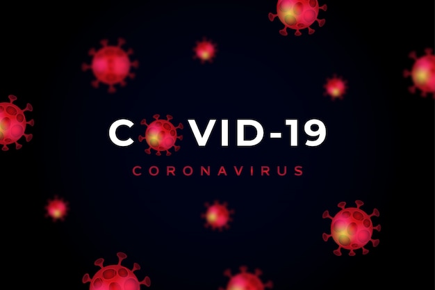 Vektor coronavirus-hintergrundvorlage