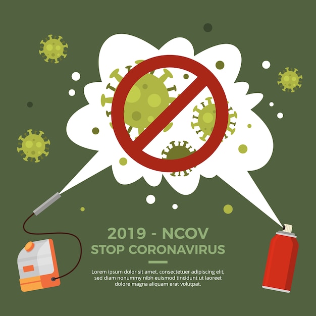 Coronavirus-konzeptvorlage