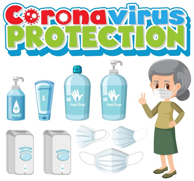 Coronavirus-schutz mit alkoholischen desinfektionsprodukten