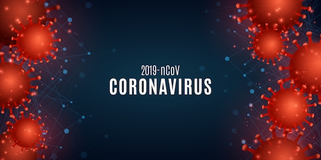 Coronavirus-Zellen-Banner