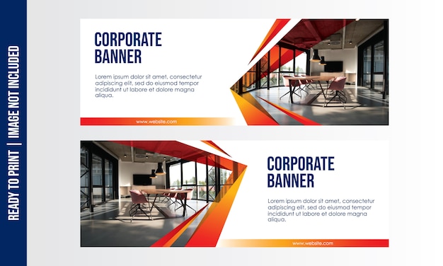 Vektor corporate banner vorlage