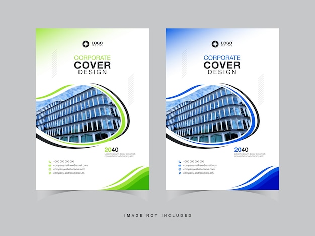 Corporate book cover design-vorlage