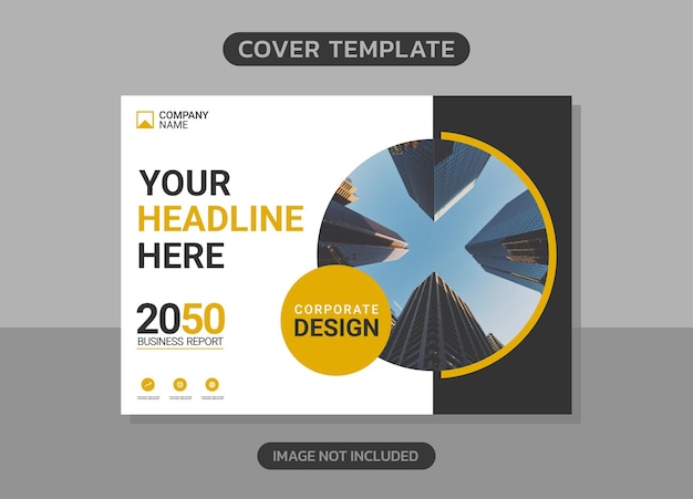 Corporate book cover horizontales design